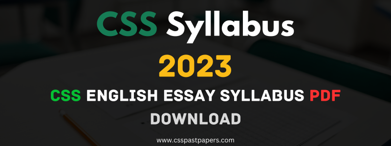 css english essay paper syllabus